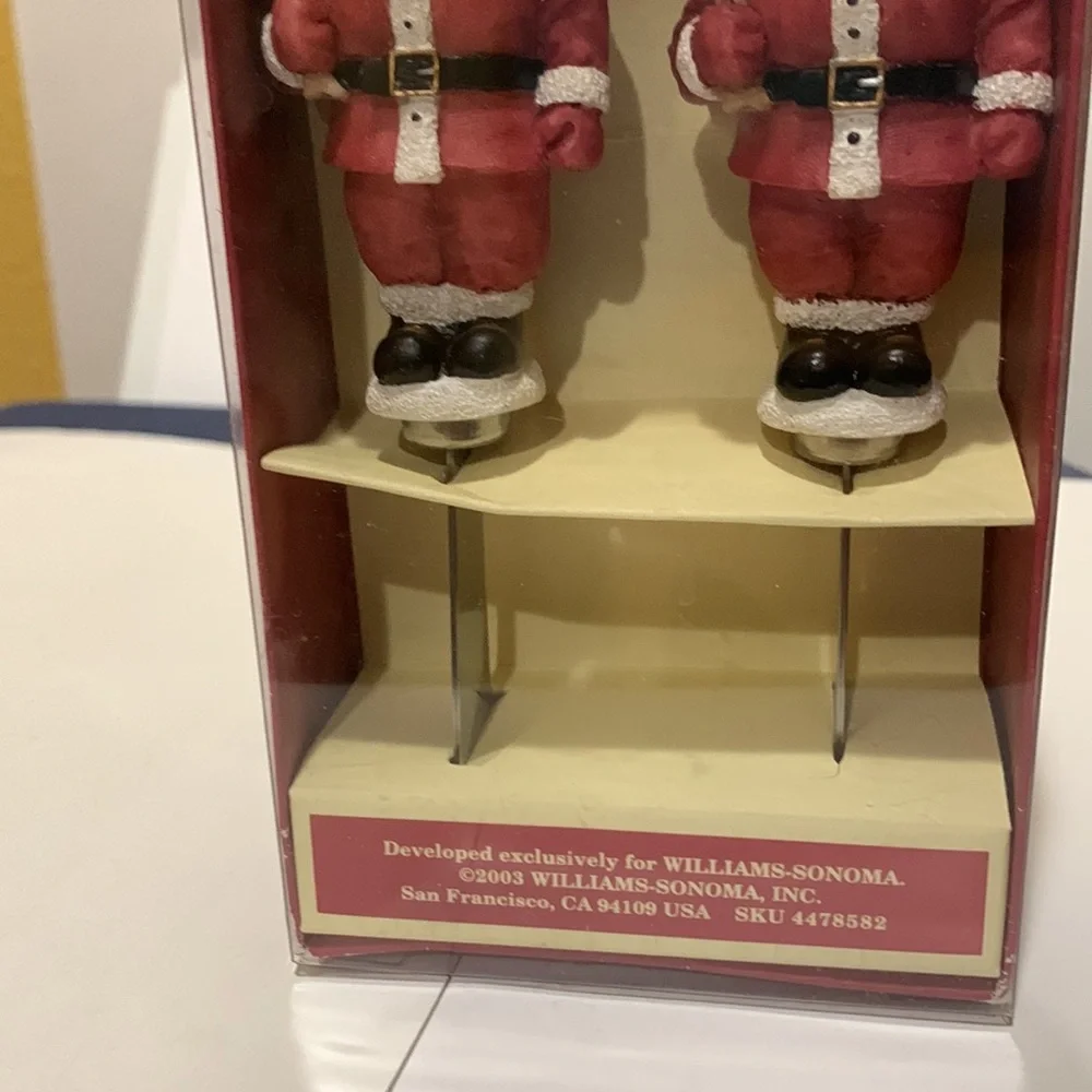 Williams-Sonoma Santa Claus Cheese Spreaders 2003